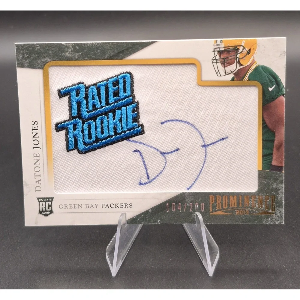 2013 Panini Prominence Datone Jones Embroidered Rated Rookie RPA /200 RC Packers